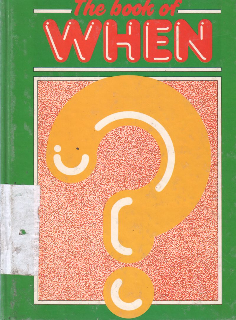 THE BOOK OF WHEN BY GIUSEPPE ZANINI