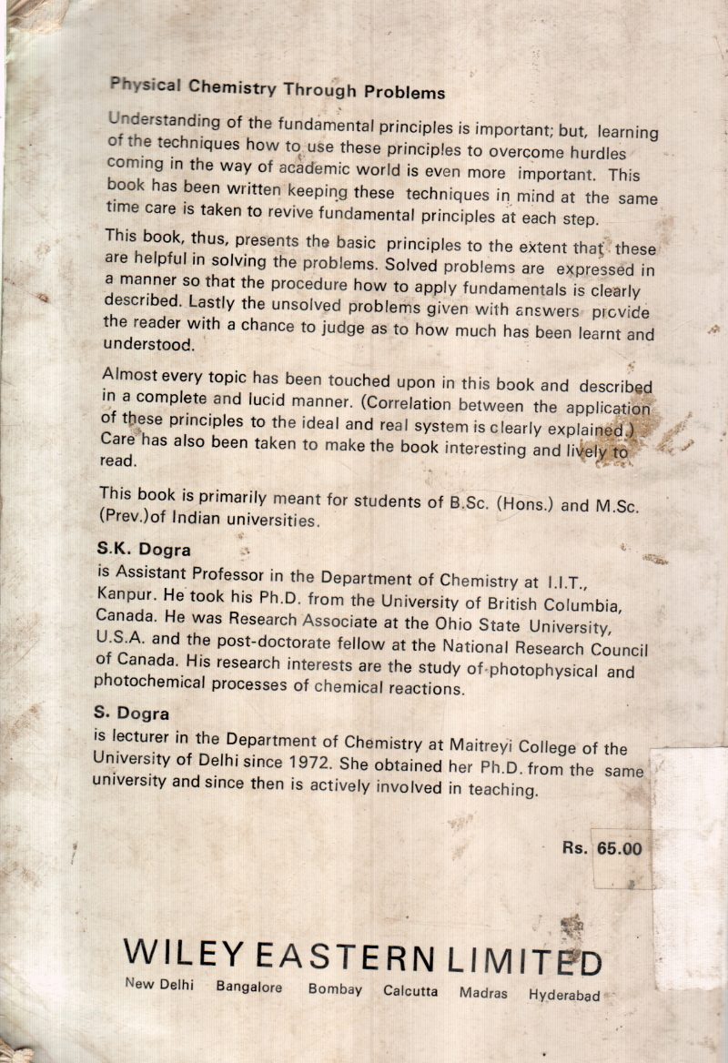 PHYSICAL CHEMISTRY BY S K DOGRA - Image 2