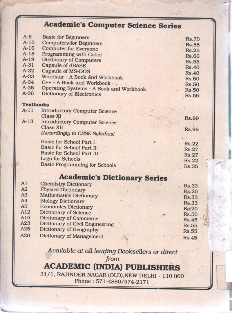 INTRODUCTION COMPUTER SCIENCE BY V P JAGGI - Image 2