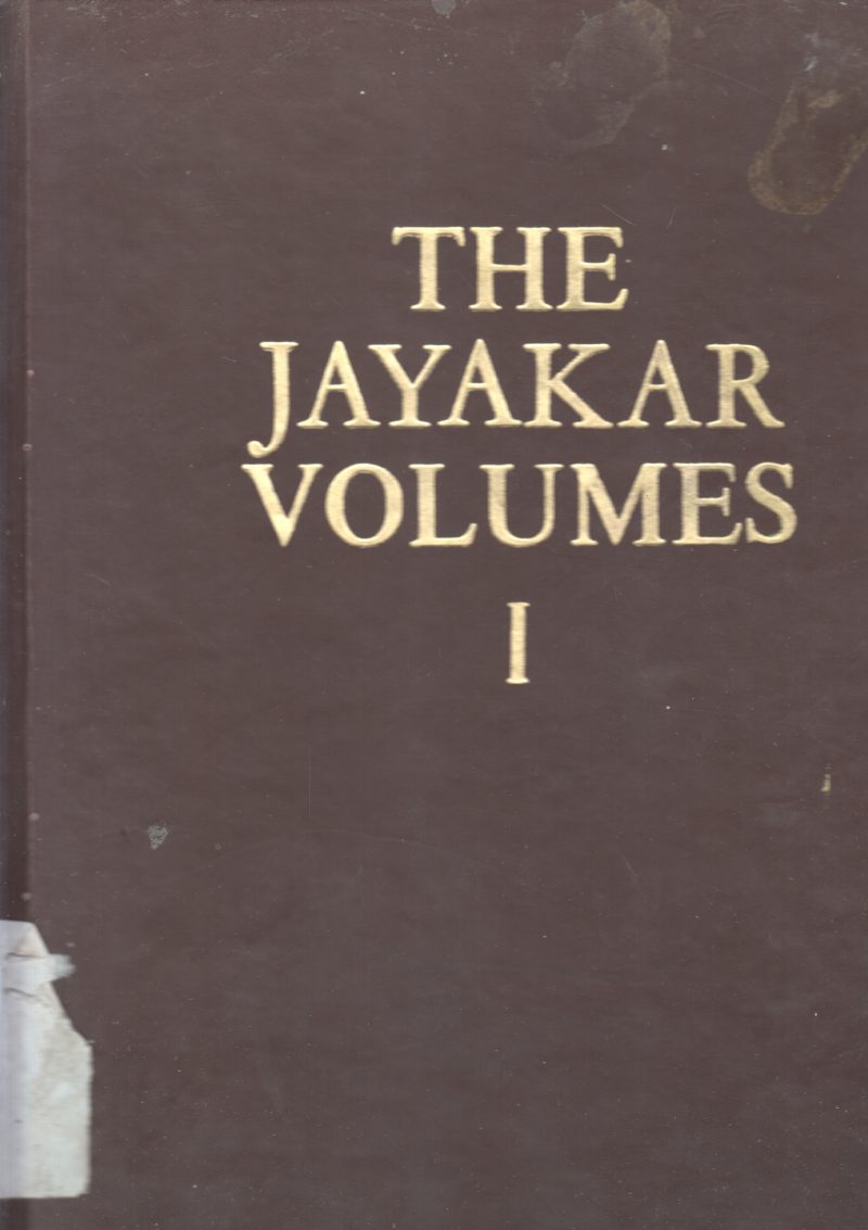 THE JAYAKAR VOLUMES