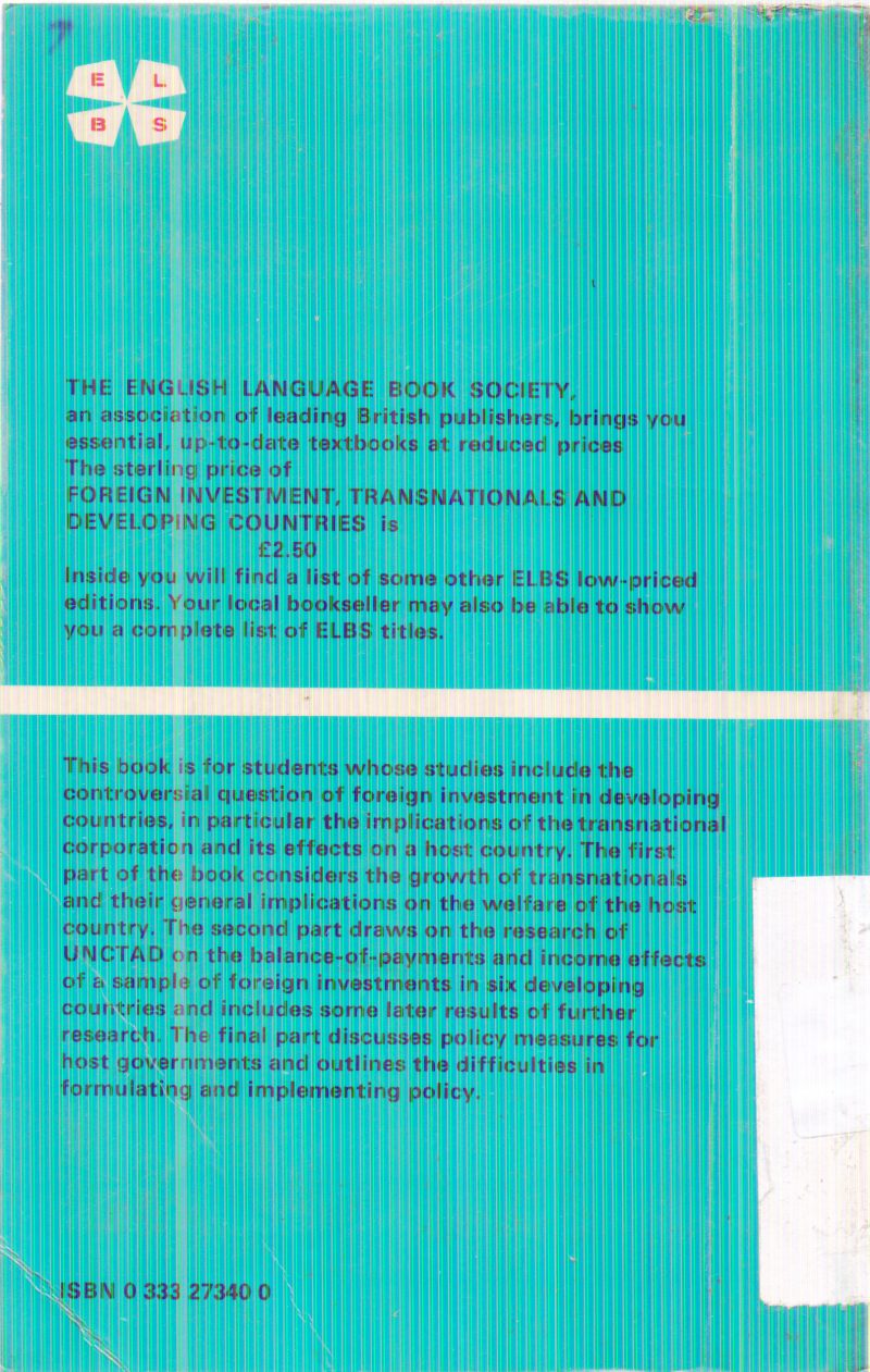 FOREIGN INVESTMENT TRANSNATIONALS AND DEVELOPING COUNTRIES BY SANJAYA LALL - Image 2