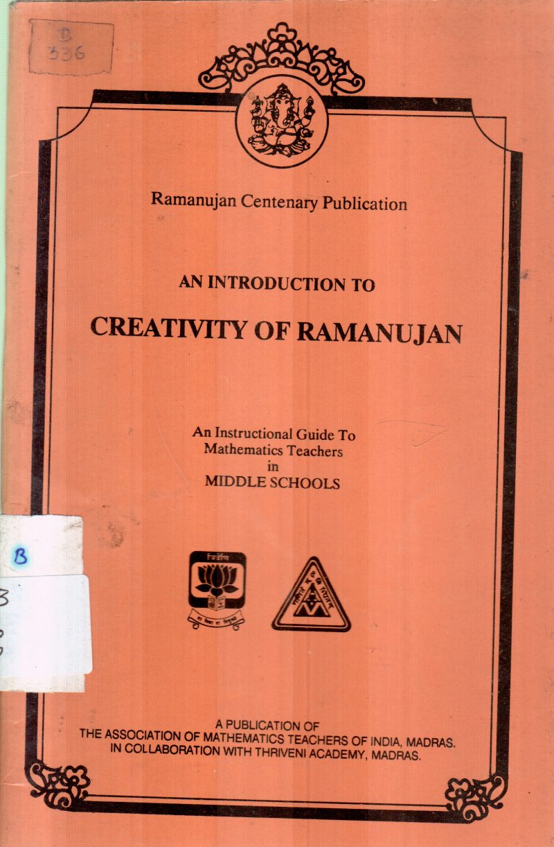 CREATIVITY OF RAMANUJAN BY P K SRINIVASAN