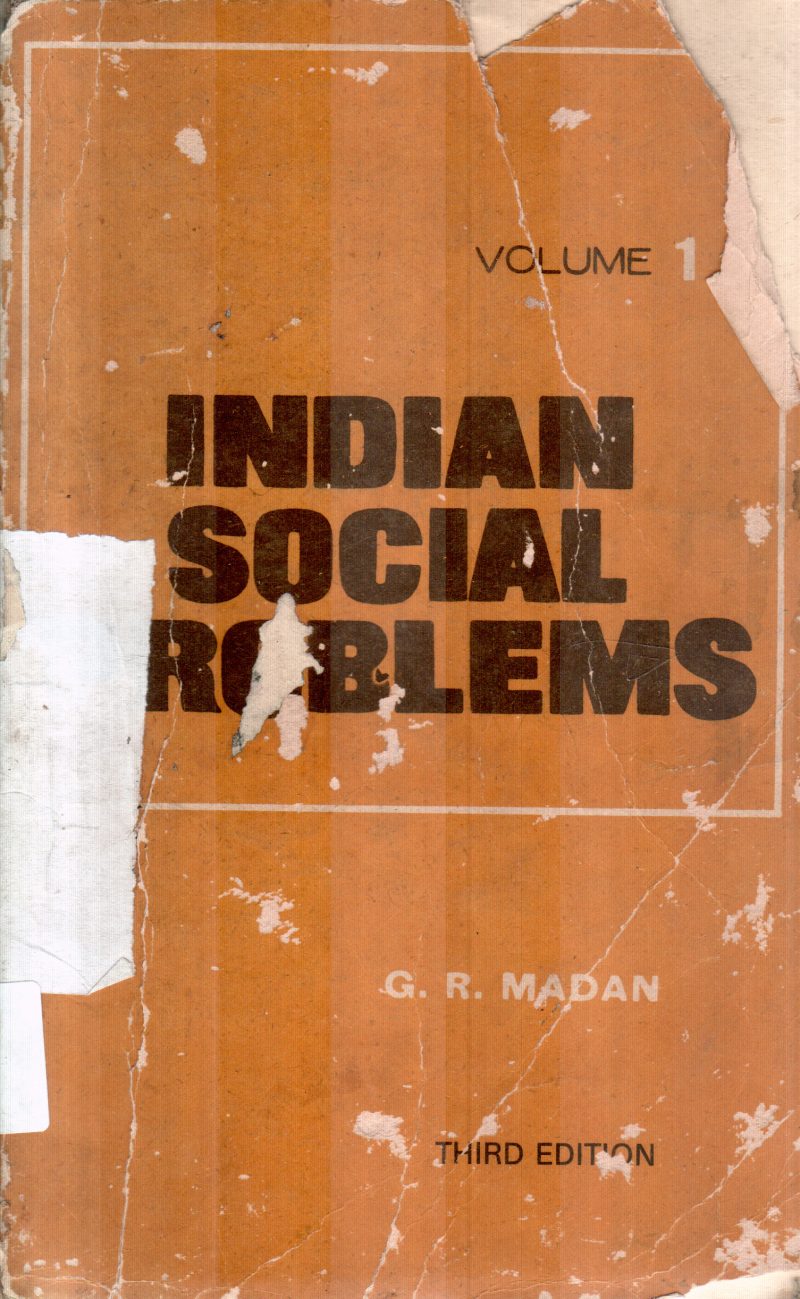 INDIAN SOCIAL PROBLEMS BY G.R.MADAN