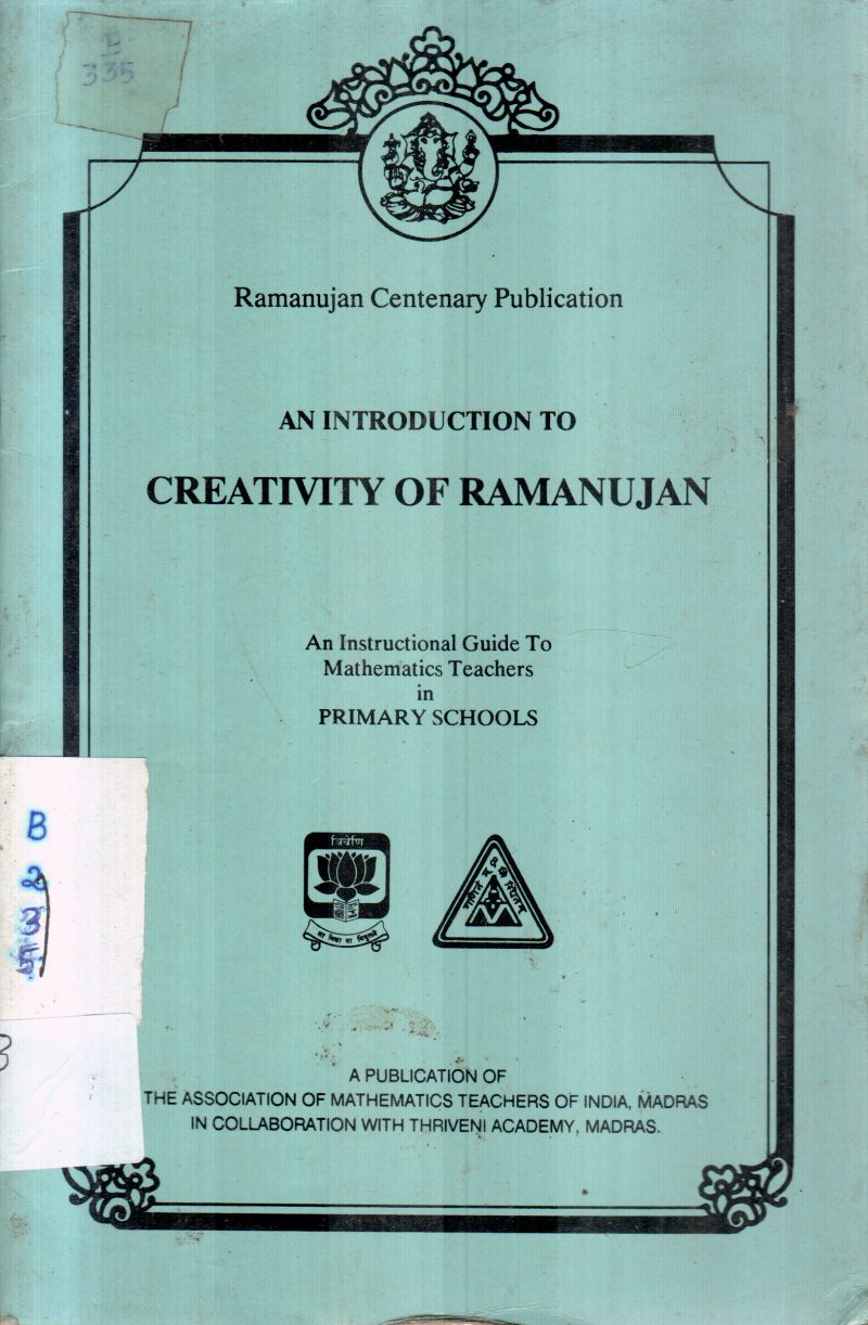 CREATIVITY OF RAMANUJAN BY P K SRINIVASAN