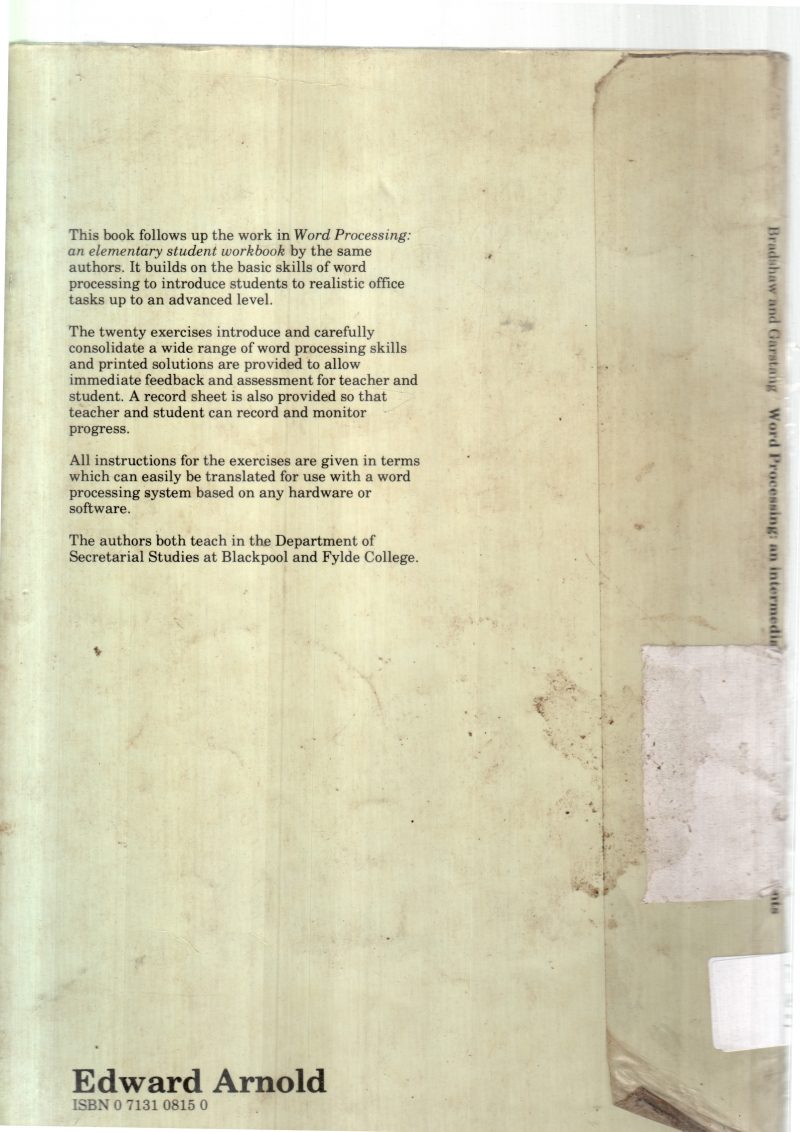 WORD PROCESSING BY M E BRADSHAW - Image 2