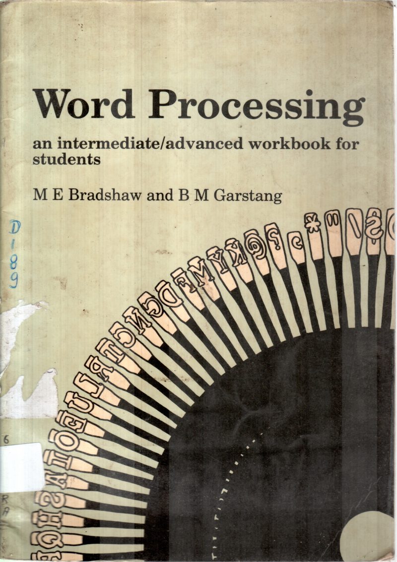 WORD PROCESSING BY M E BRADSHAW