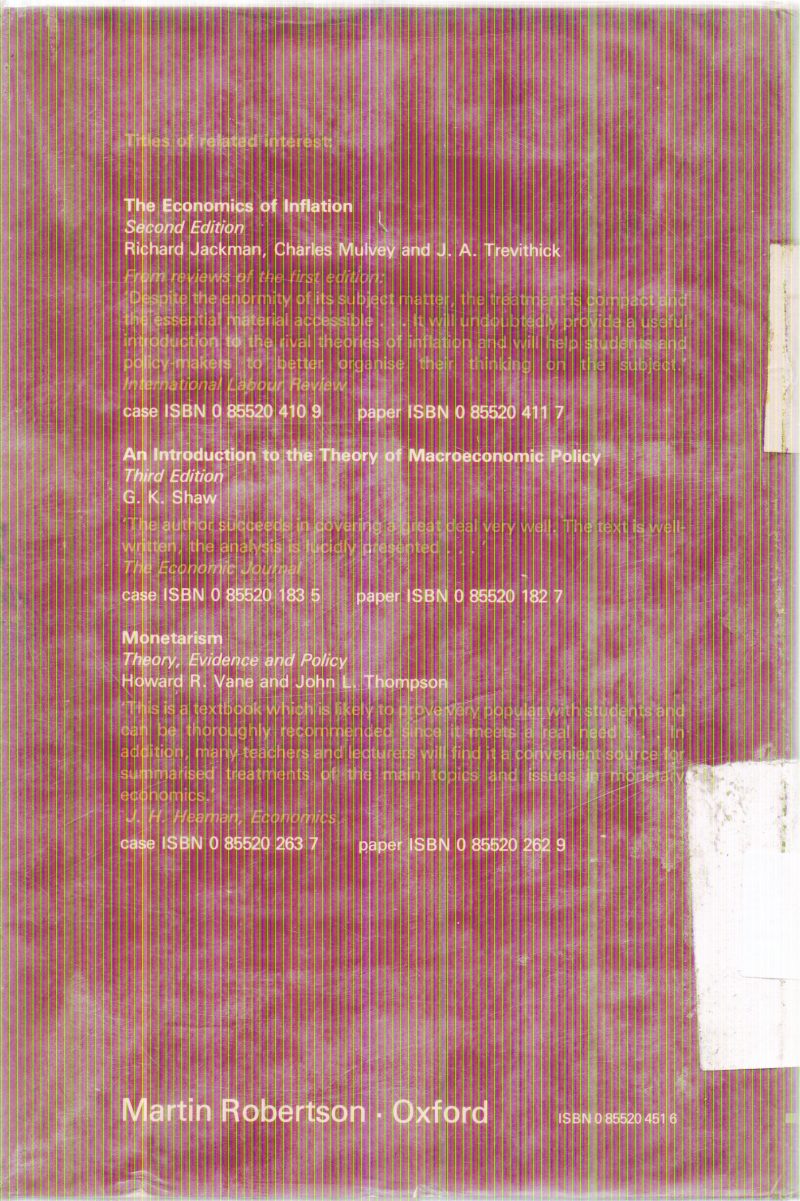THE ECONOMICS OF THE FINANCIAL SYSTEM BY A.D. BAIN - Image 2