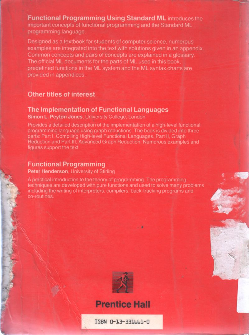FUNCTIONAL PROGRAMMING USING ML BY AKE WIKSTROM - Image 2