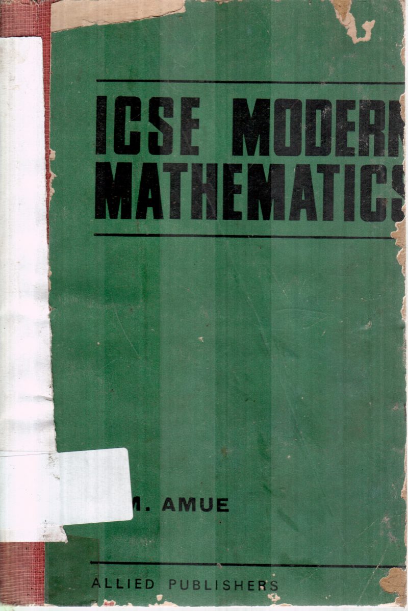 ICSE MODERN MATHEMATICS BY M AMUE