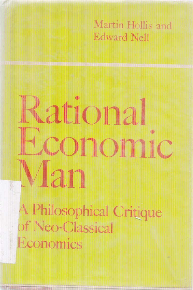 RATIONAL ECONOMIC MAN BY MARTIN HOLLIS