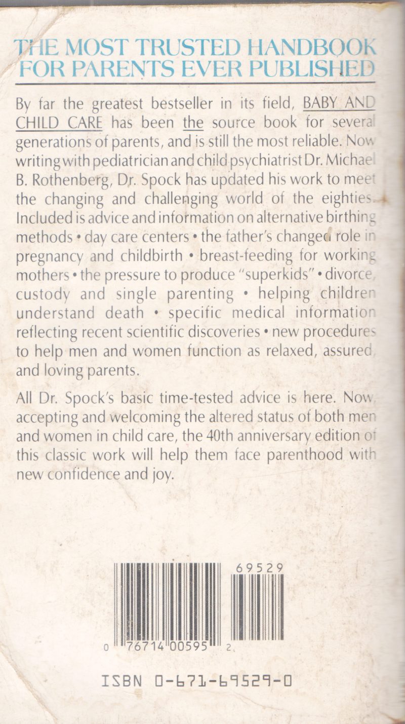 DR. SPOCK'S BABY AND CHILDCARE BY BENJAMIN SPOCK& MICHAEL B. ROTHENBERG - Image 2