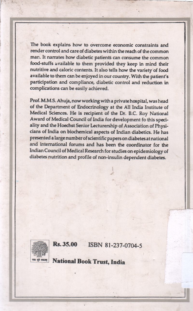 LEARNING TO LIVE ABOUT DIABETES BY M M S AHUJA - Image 2