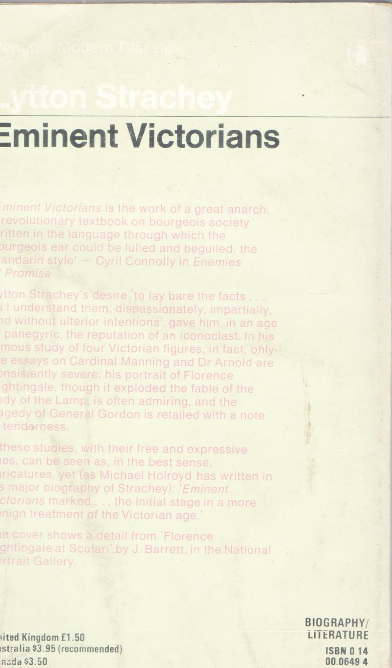 EMINENT VICTORIANS BY LYTTON STRACHERY - Image 2