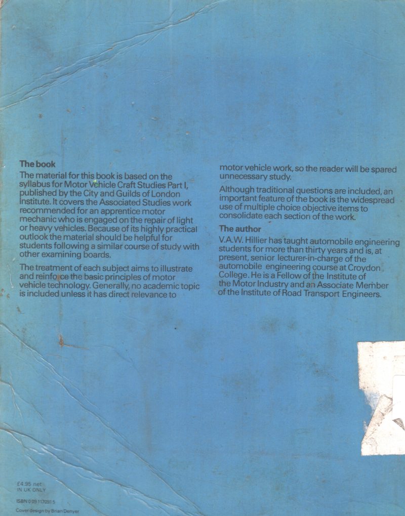 MOTOR VEHICLE TECHNOLOGY BY V.A.W. HILLIER - Image 2