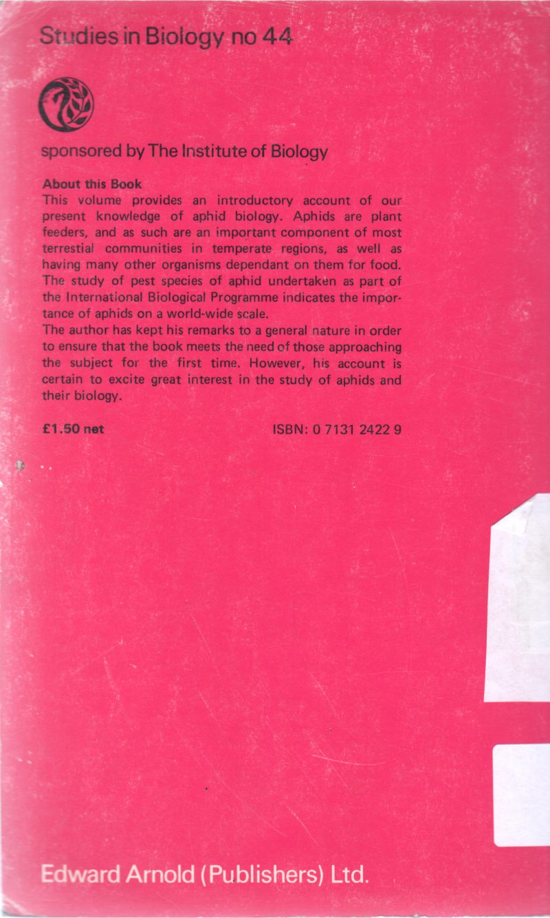 BIOLOGY OF AHPIDS BY A F G DIXON - Image 2