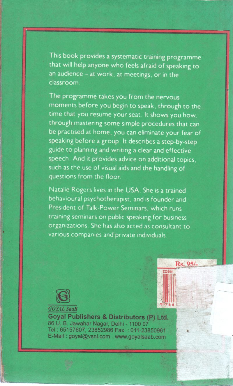 HOW TO SPEAK WITHOUT FEAR BY NATALIE ROGERS - Image 2