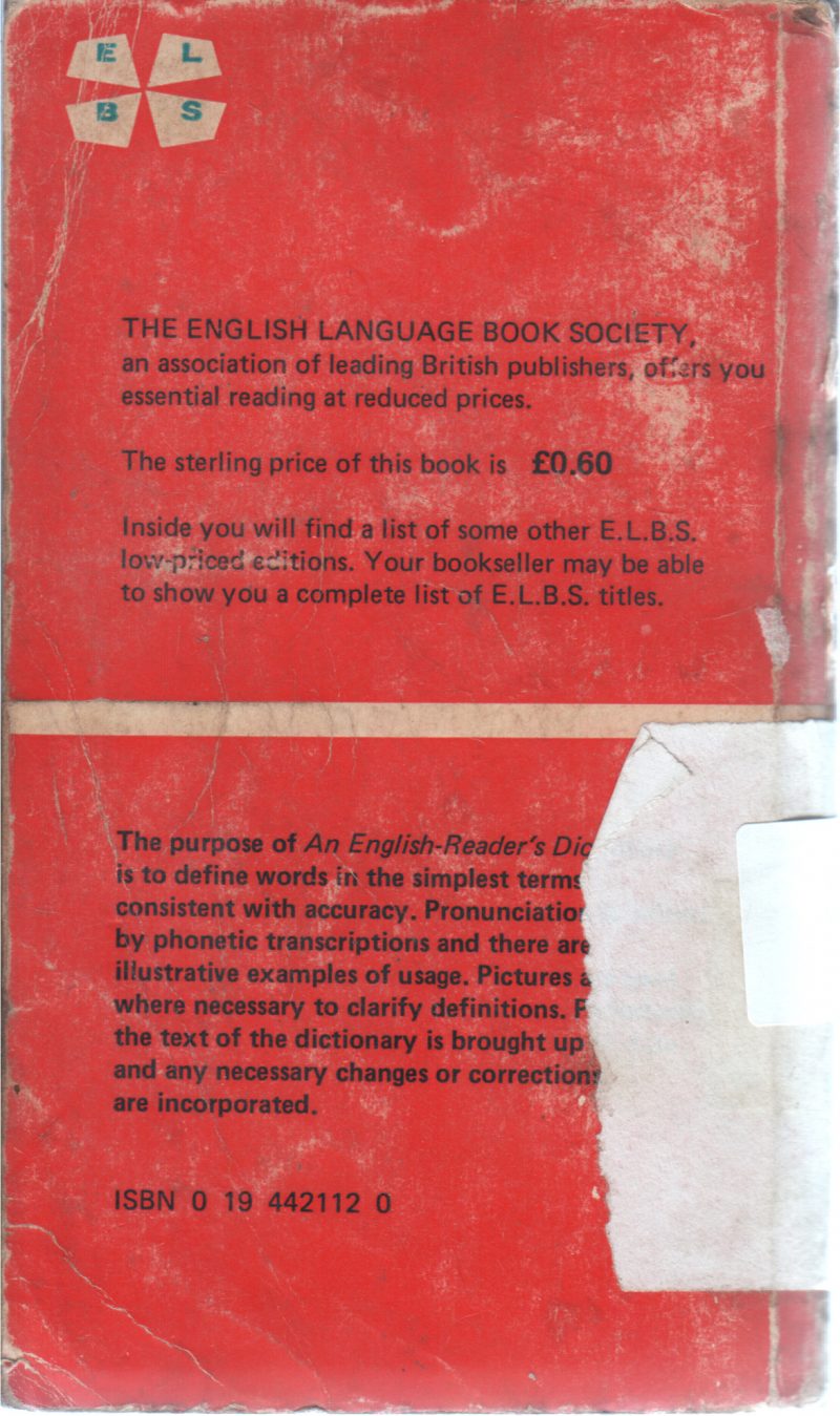 AN ENGLISH READERS DICTIONARY - Image 2