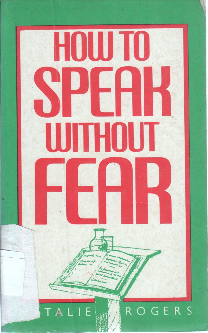 HOW TO SPEAK WITHOUT FEAR BY NATALIE ROGERS