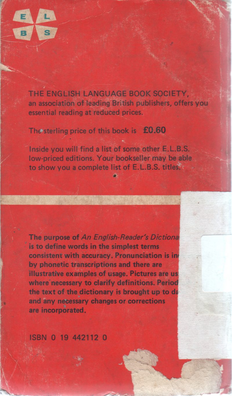 AN ENGLISH READER DICTIONARY - Image 2