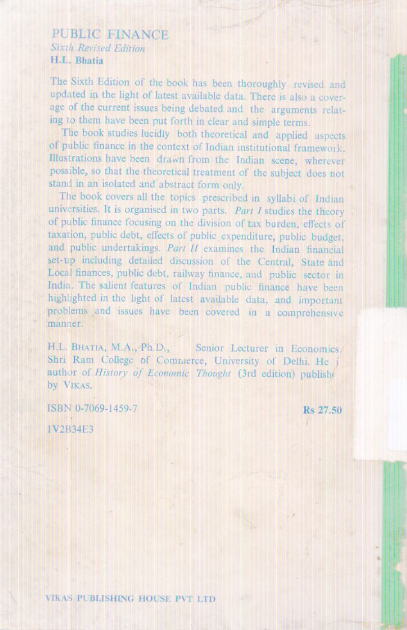 PUBLIC FINANCE BY H.L. BHATIA - Image 2