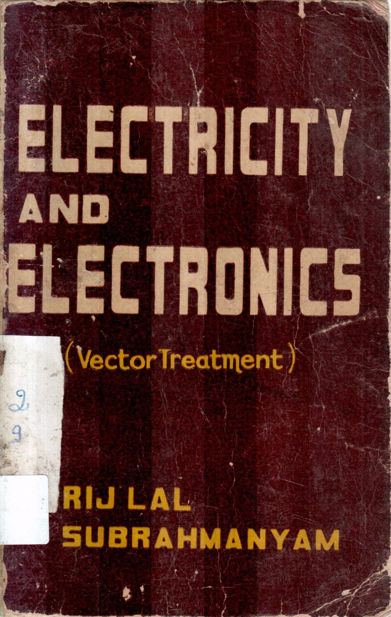 ELECTRICITY AND ELECTRONICS BY BRIJ LAL