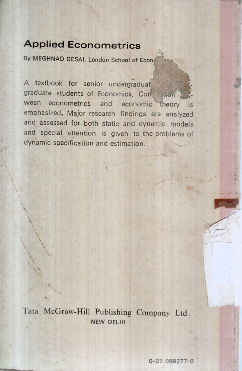 APPLIED ECONOMICS BY MEGHNAD DESAI - Image 2
