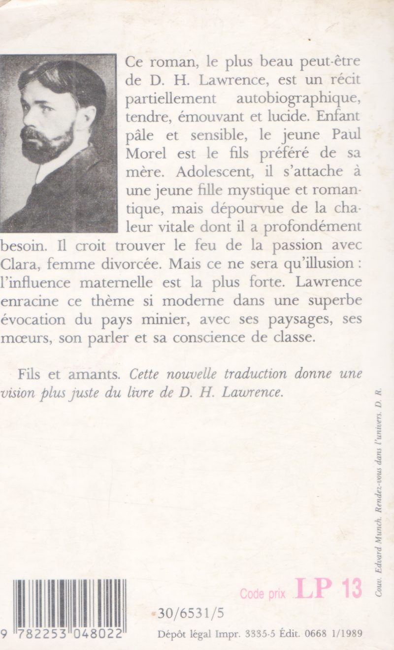 FILS ET AMANTS BY D.H LAWRENCE - Image 2