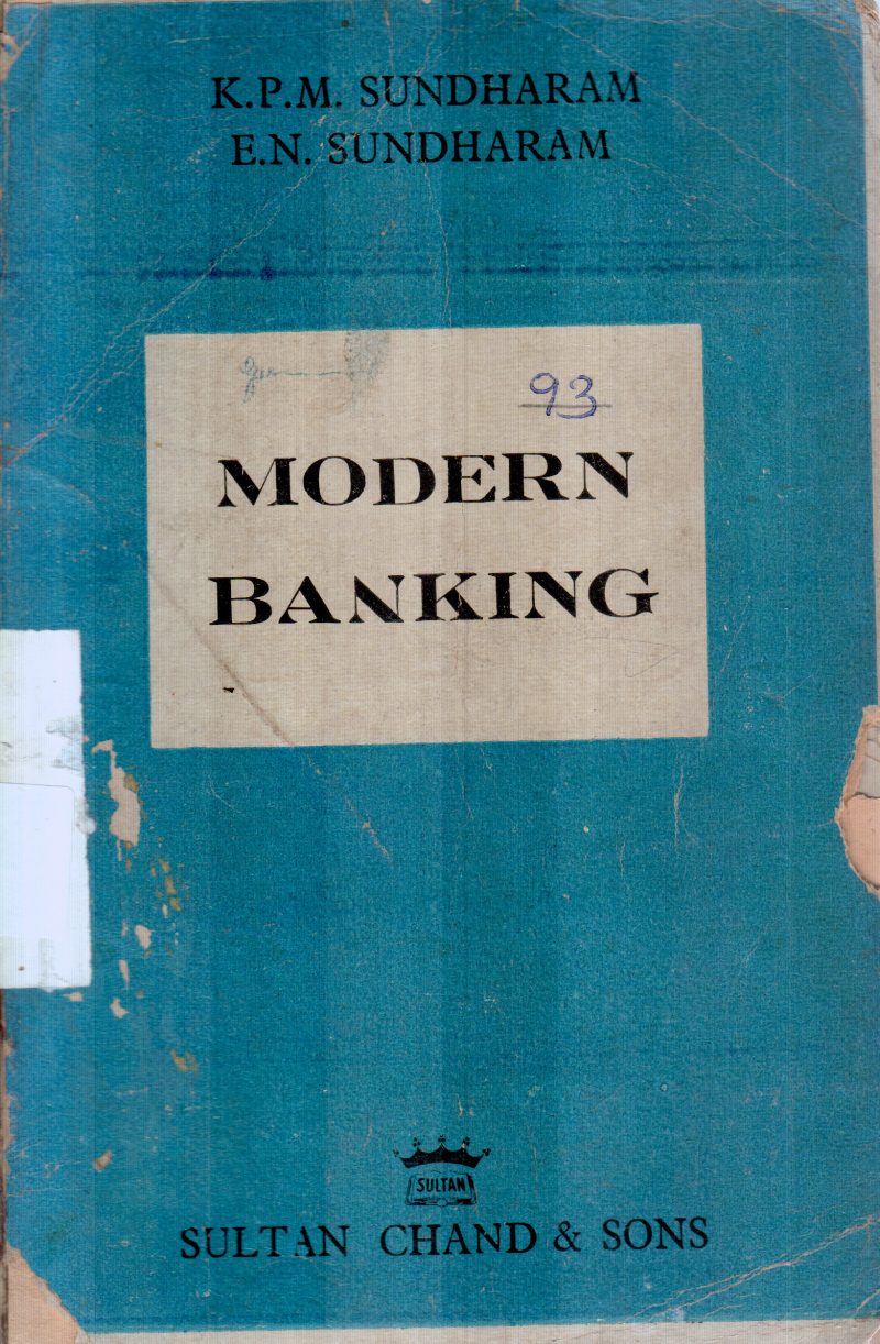 MODERN BANKING BY E.N.SUNDHARAM