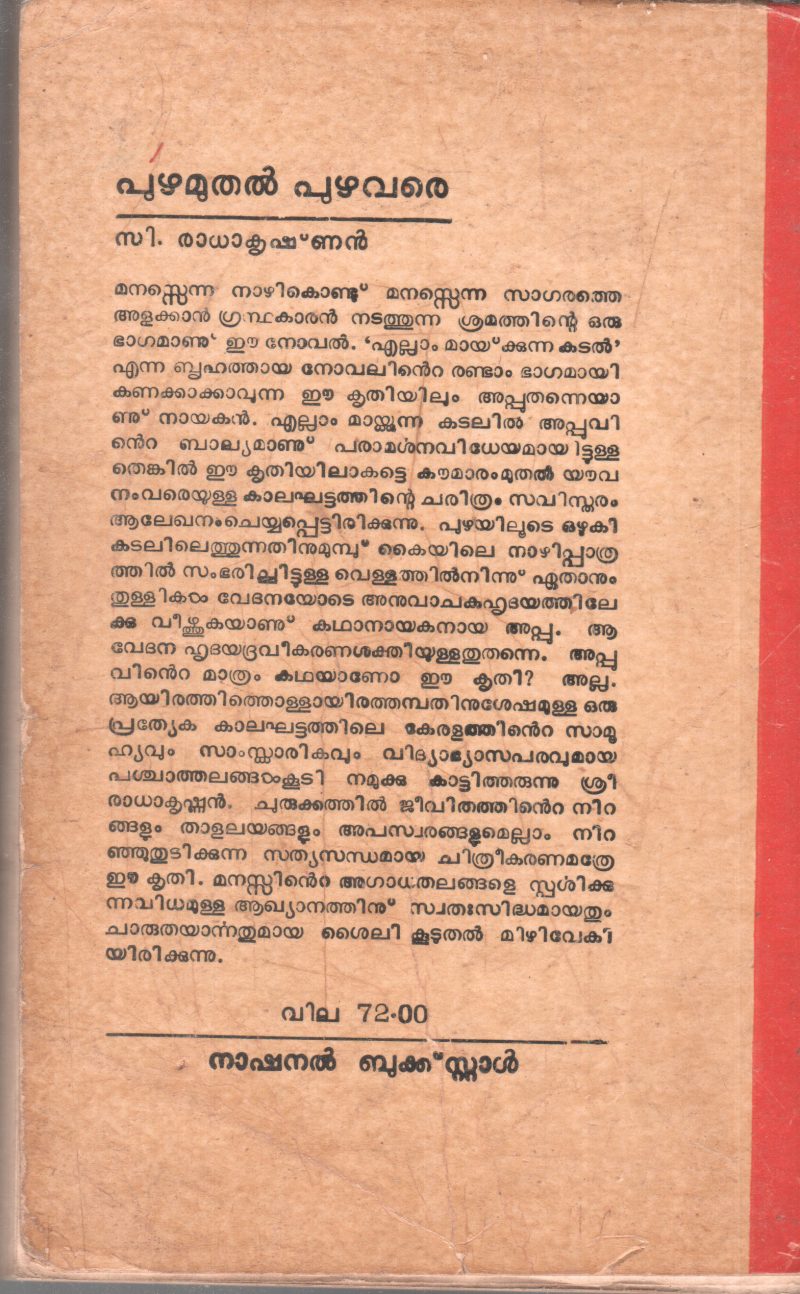 PUZHA MUTHAL PUZHA VARE BY C RADHAKRISHNAN - Image 2