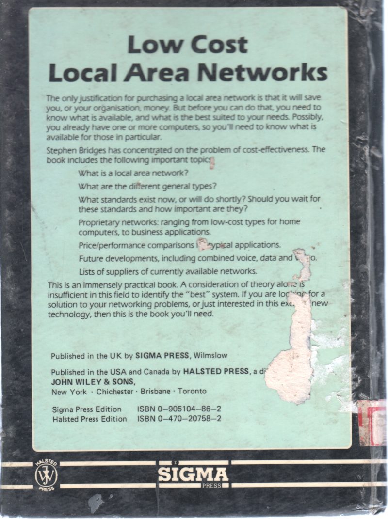 LOCAL AREA NETWORK BY STEPHEN P M BRIDGES - Image 2