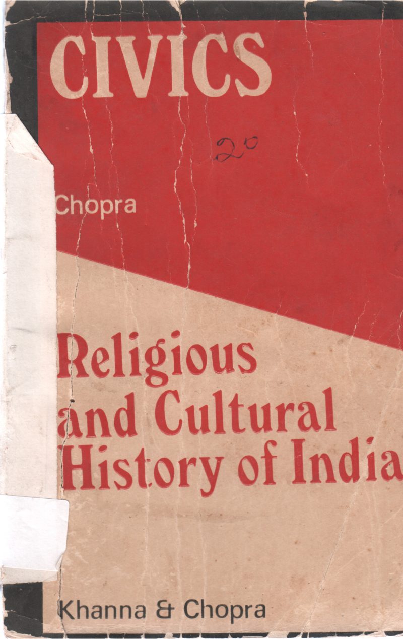 CIVICS RELIGIOUS AND CULTURALS OF INDIA BY KHANNA AND CHOPRA