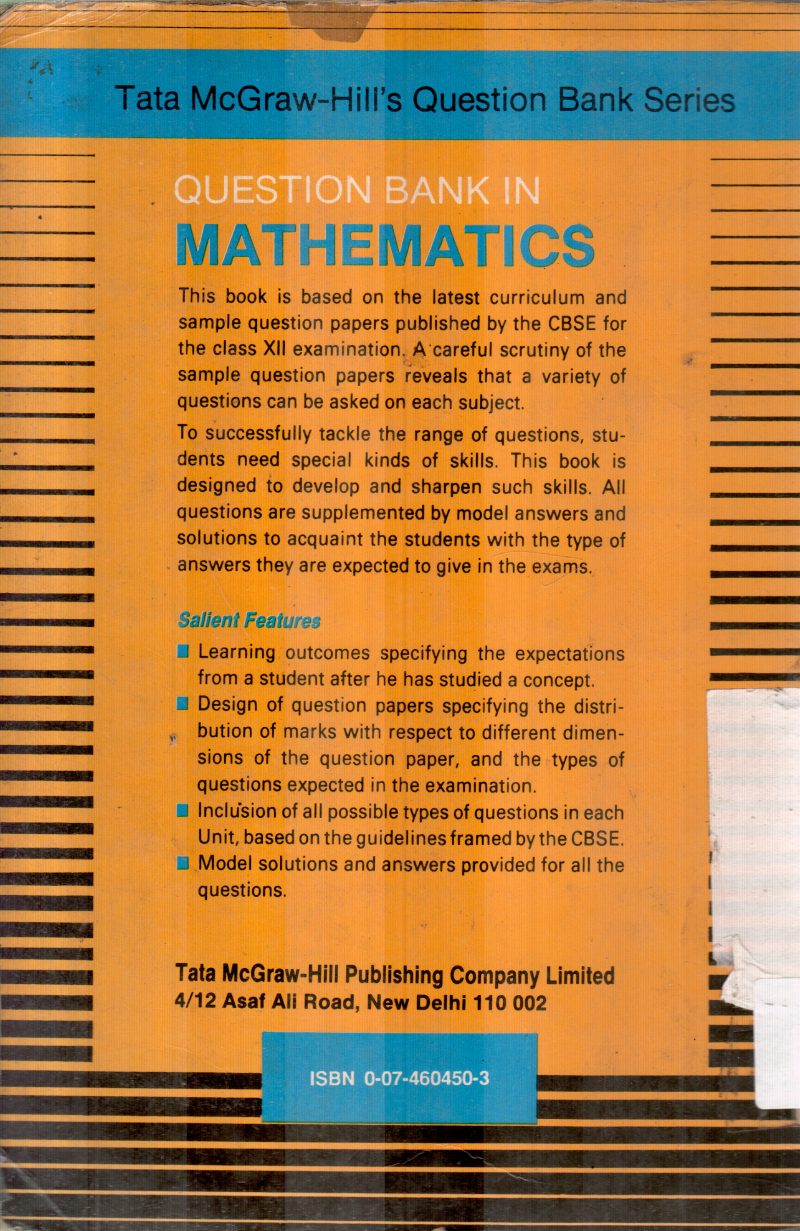 MATHEMATICS QUESTION BANK XII BY M DUBEY - Image 2