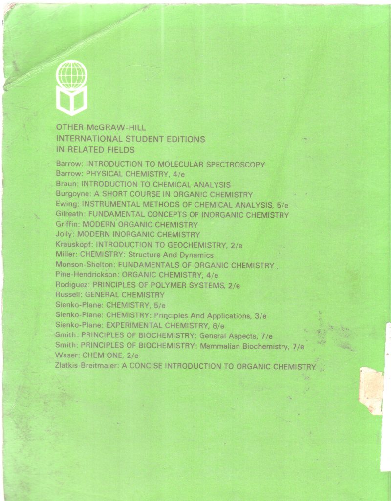 CHEMISTRY FOR SCIENCE AND ENGINEERING BY W.G. BRECK - Image 2