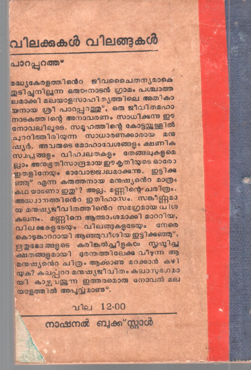 VILAKKUKAL VILANGUKAL BY PARAPURATH - Image 2