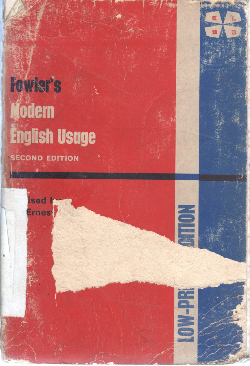 MODERN ENGLISH USAGE