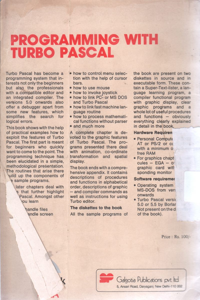 PROGRAMMING WITH TURBO BY VOLKER KASSERA - Image 2