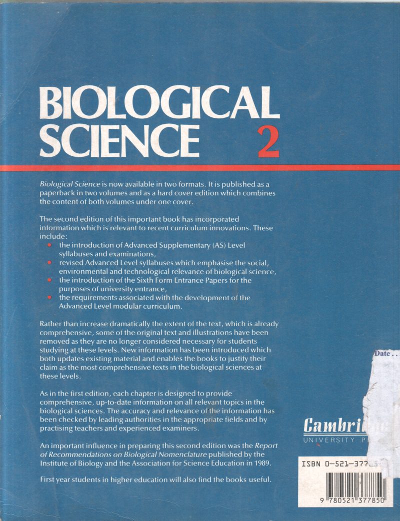 BIOLOGICAL SCIENCE 2 BY N.P.O. GREEN - Image 2