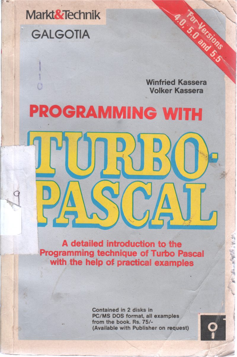 PROGRAMMING WITH TURBO BY VOLKER KASSERA