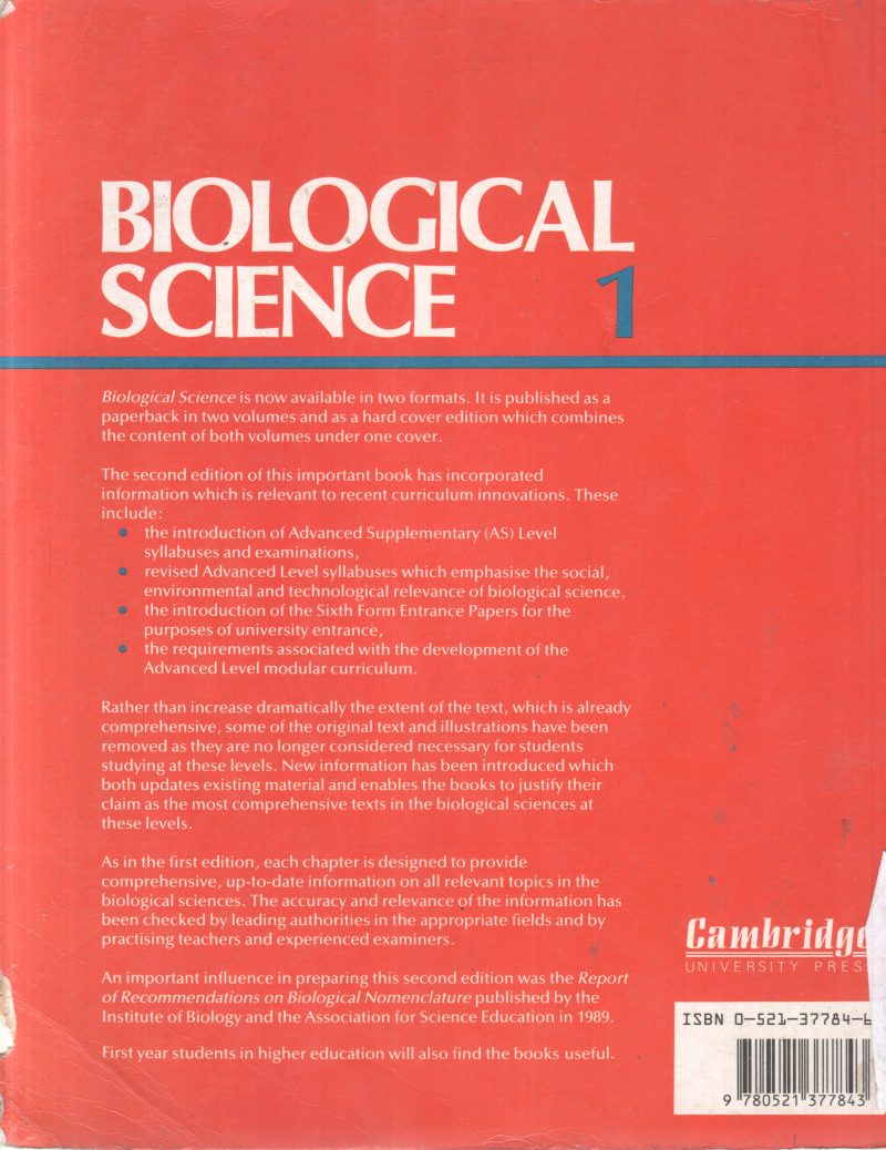 BIOLOGICAL SCIENCE 1 BY N.P.O. GREEN - Image 2