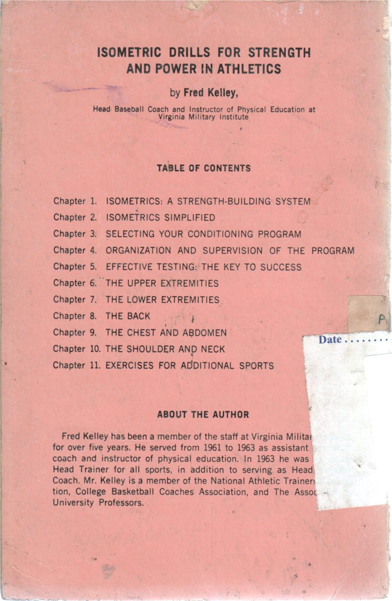ISOMETRIC DRILLS FOR STRENGTH AND POWER IN ATHLETICS BY FRED KELLEY - Image 2