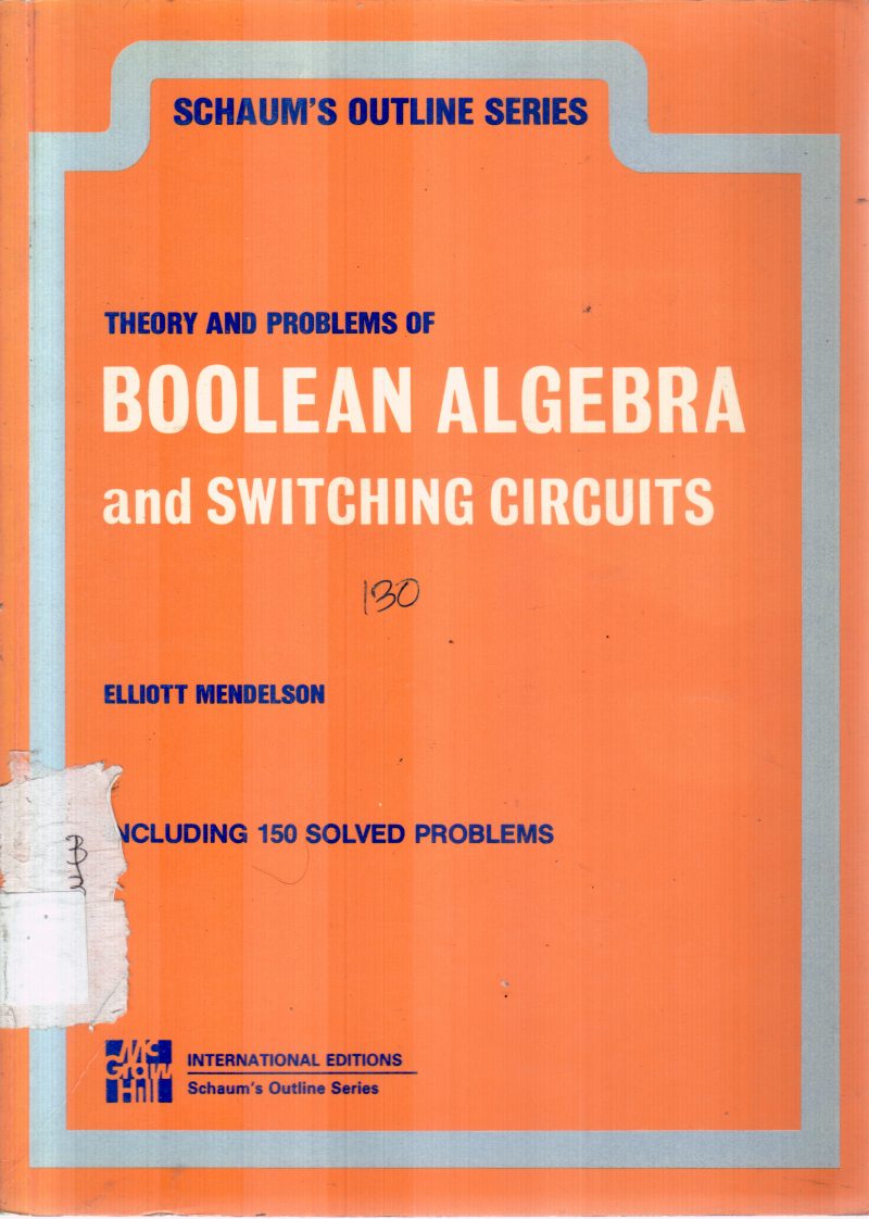 BOOLEAN ALGEBRA BY ELLIOTT MENDELSON