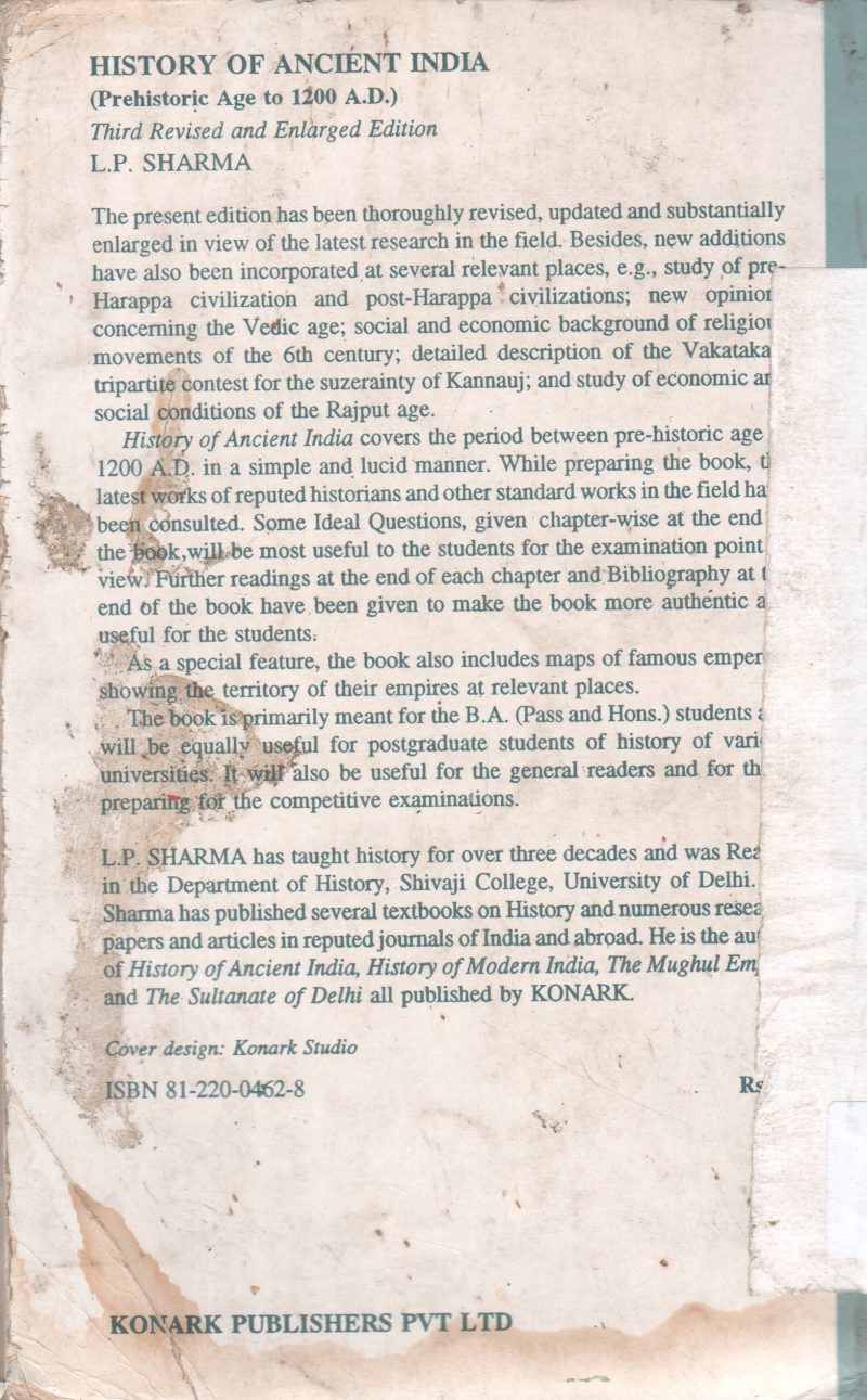 HISTORY OF ANCIENT INDIA BY L P SHARMA - Image 2