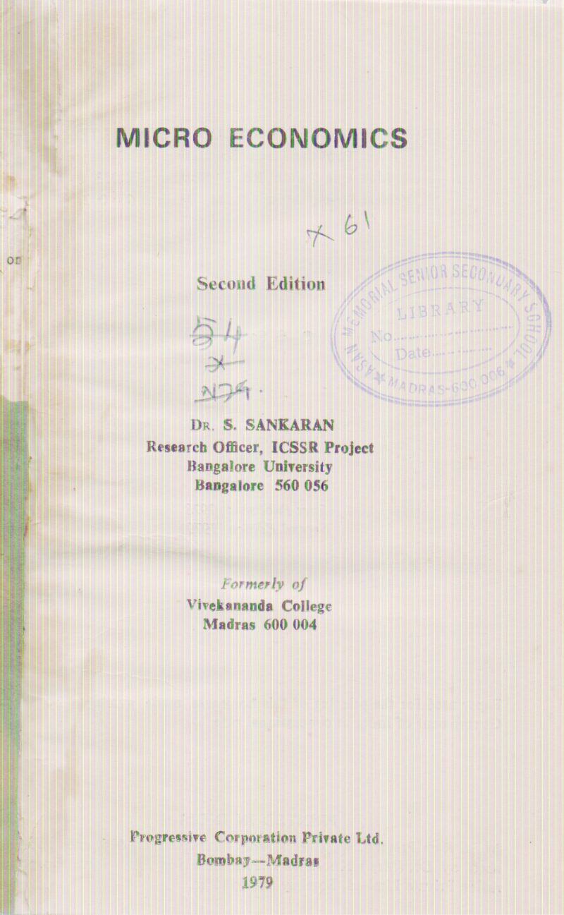 MICRO ECONOMICS BY S. SANKARAN