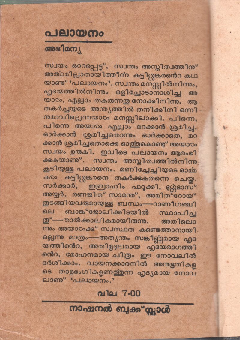 PALAYANAM BY ABHIMANYU - Image 2