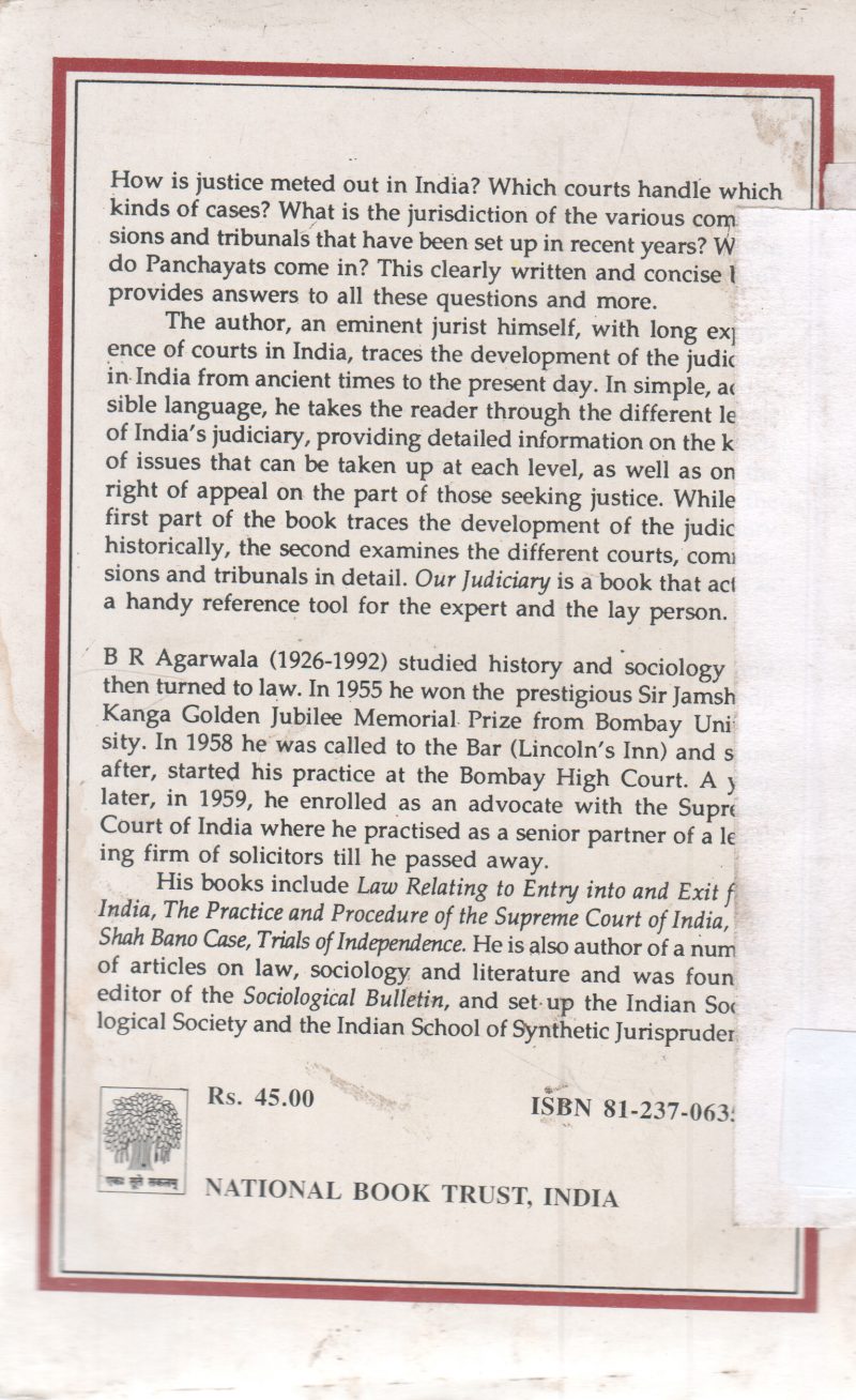 OUR JUDICIARY BY B R AGARWALA - Image 2