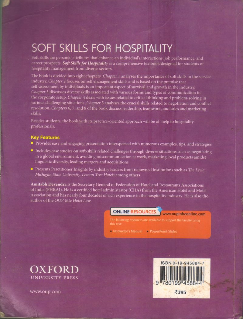 SOFT SKILLS FOR HOSPITALITY BY AMITABH DEVENDRA - Image 2