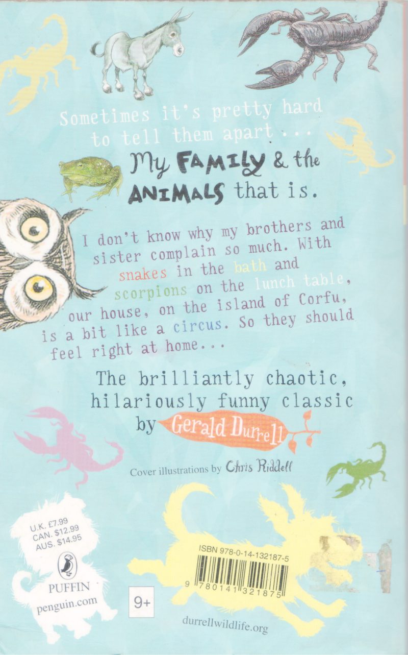 MY FAMILY AND OTHER ANIMAL BY GERALD DURRELL - Image 2