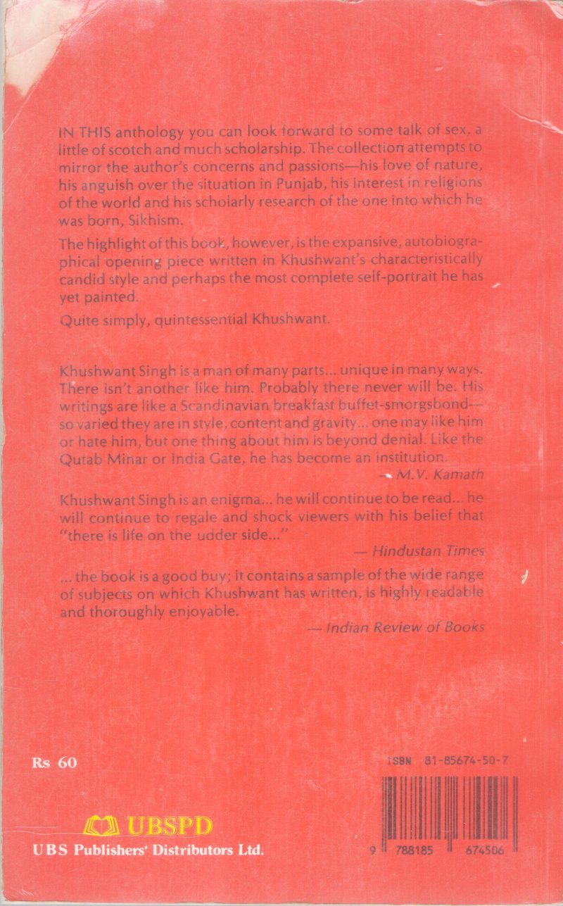 SEX, SCOTCH& SCHOLARSHIP BY KHUSHWANT SINGH - Image 2