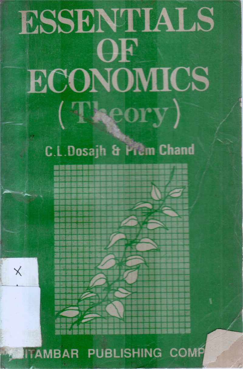 ESSENTIALS OF ECONOMICS BY C.L.DOSAJH