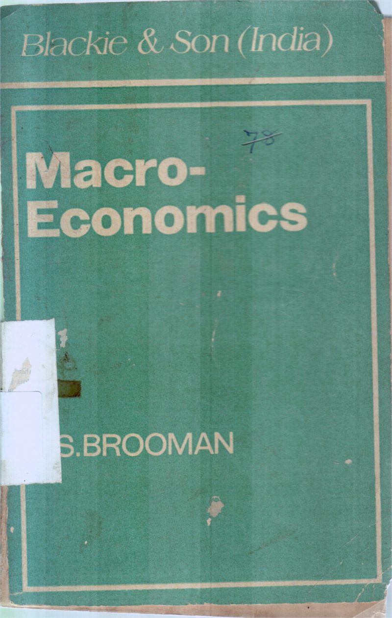 MACRO ECONOMICS BY S.BROOMAN